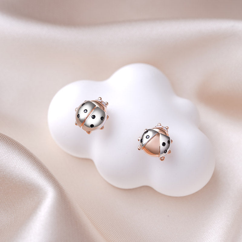 Gnoce Cute Ladybug Stud Earrings_2