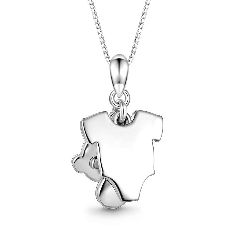 Gnoce Baby Pacifier & T-shirt Engravable Necklace_2