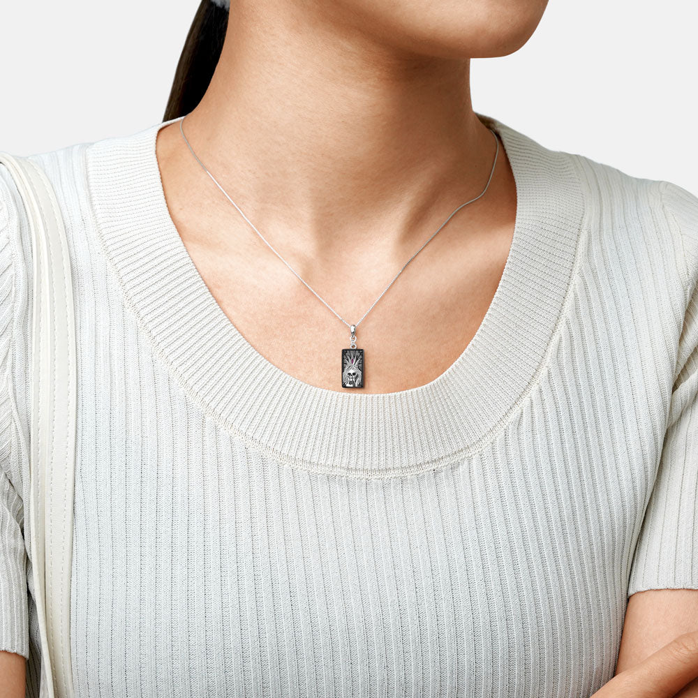 Gnoce Sparkling "the Empress" Tarot Necklace_4