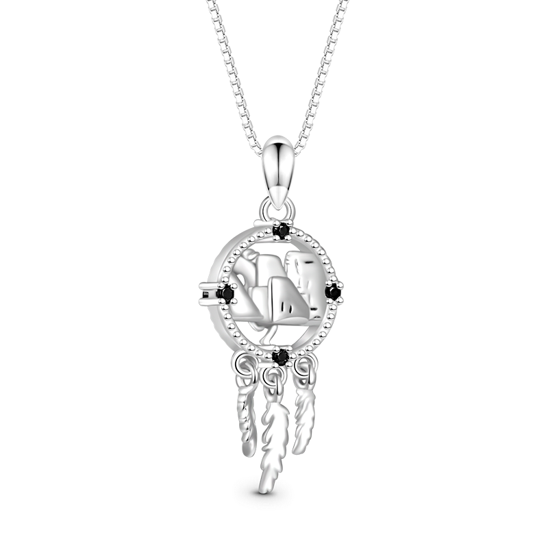 Gnoce Horse Dream Catcher Necklace_2