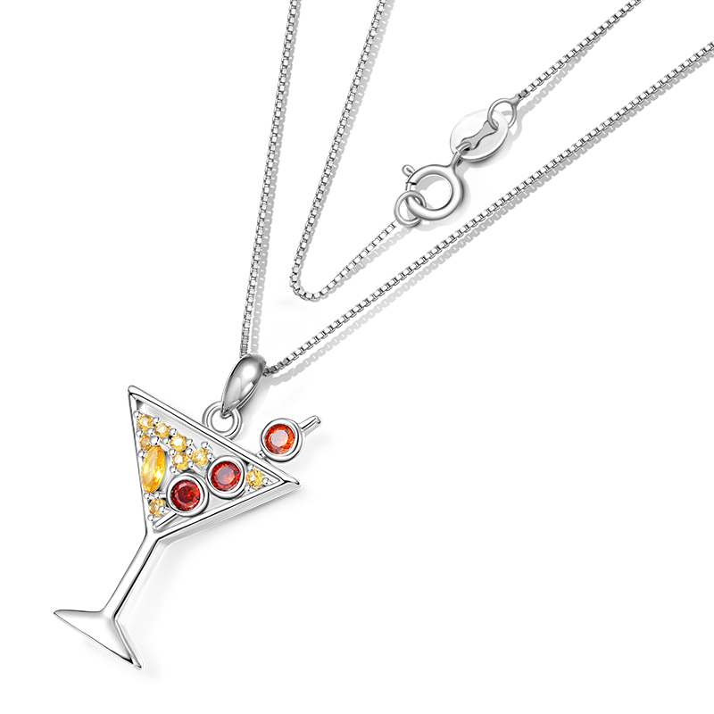 Gnoce Sparkling Cocktail Stemware Necklace_2