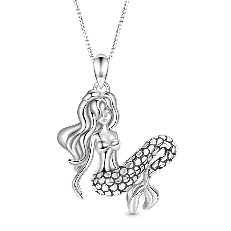 Gnoce Sleeping Mermaid Necklace_1