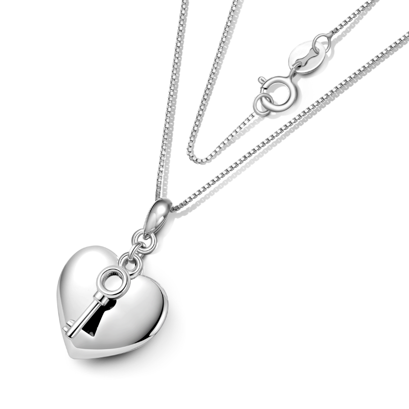 Gnoce Engravable Heart & Key Necklace_3
