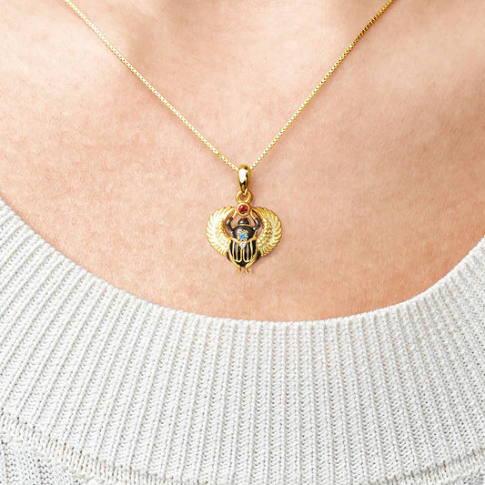 Gnoce Amulet Scarab Necklace_4