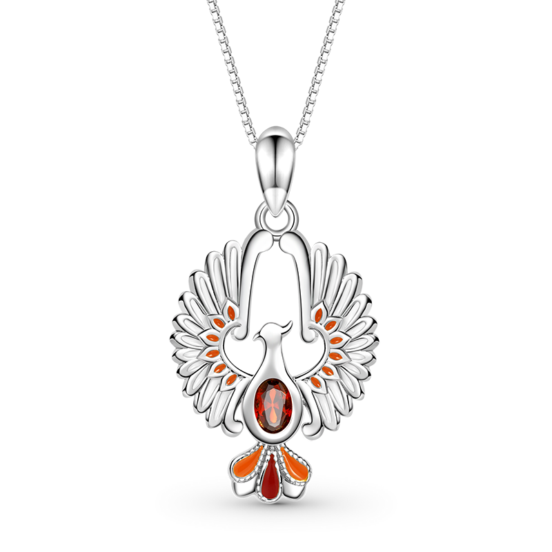 Gnoce Sparkling Phoenix Necklace_1