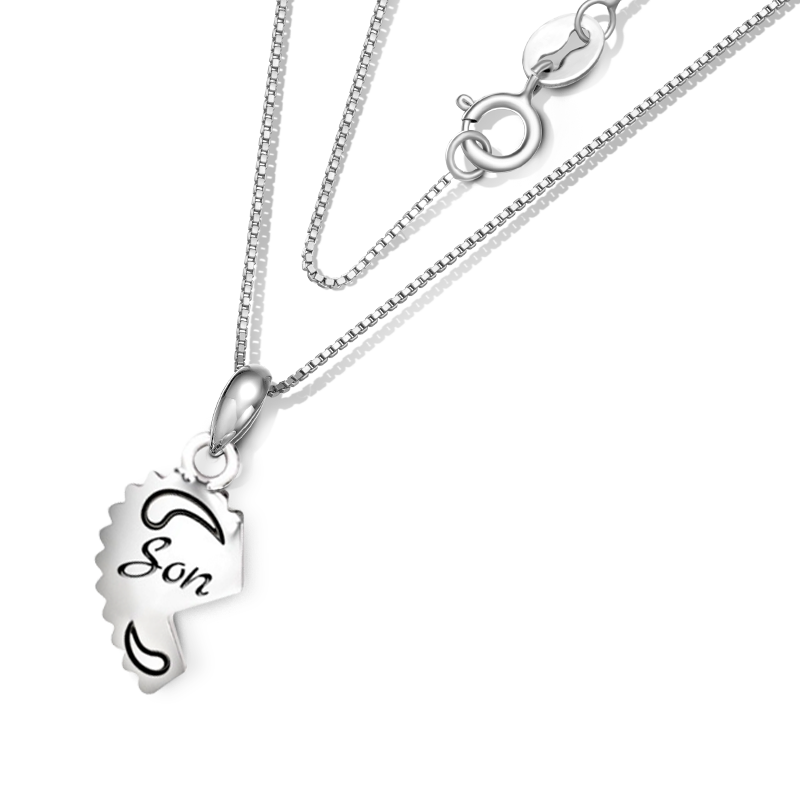 Gnoce "Love You" Son Unique Whole Heart Necklace_2