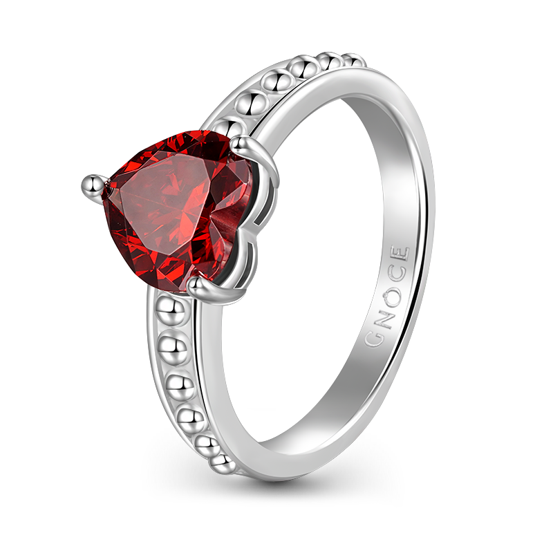 Gnoce Birthstone Heart Ring_2