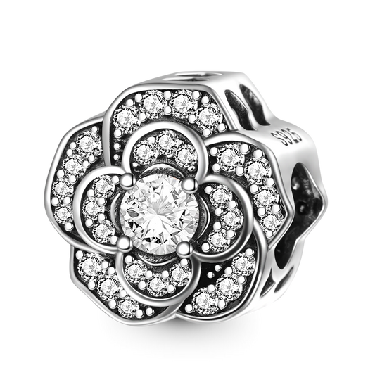 Gnoce Sparkling Camellia Flower Charm_1