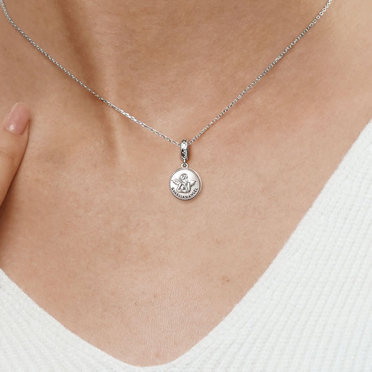 Gnoce Guardian Angel Pendant Dangle Charm_5