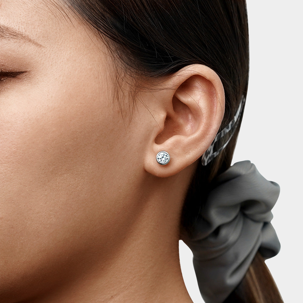 Gnoce Birthstone Round Stud Earrings_4