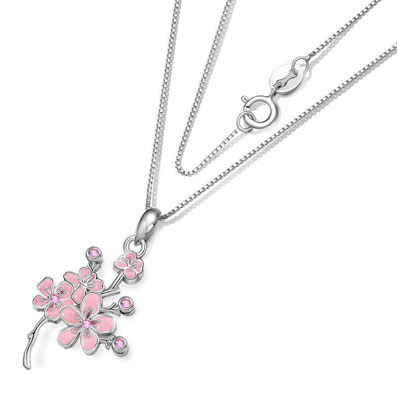 Gnoce Cherry Blossoms Necklace_2
