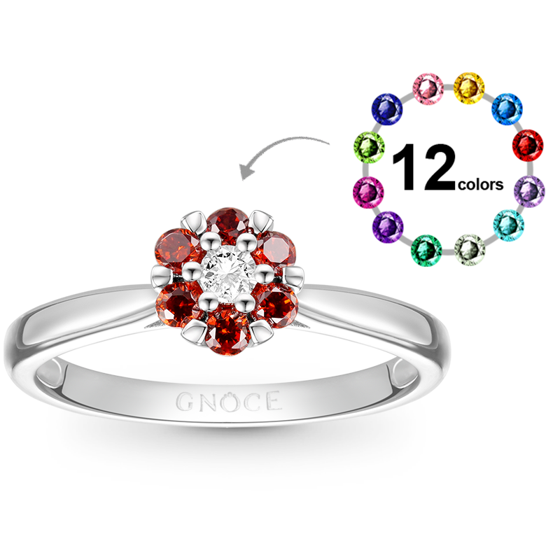 Gnoce Birthstone Flower Ring_1