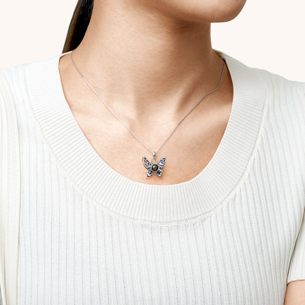 Gnoce Projection Butterfly Personalized Necklace_5