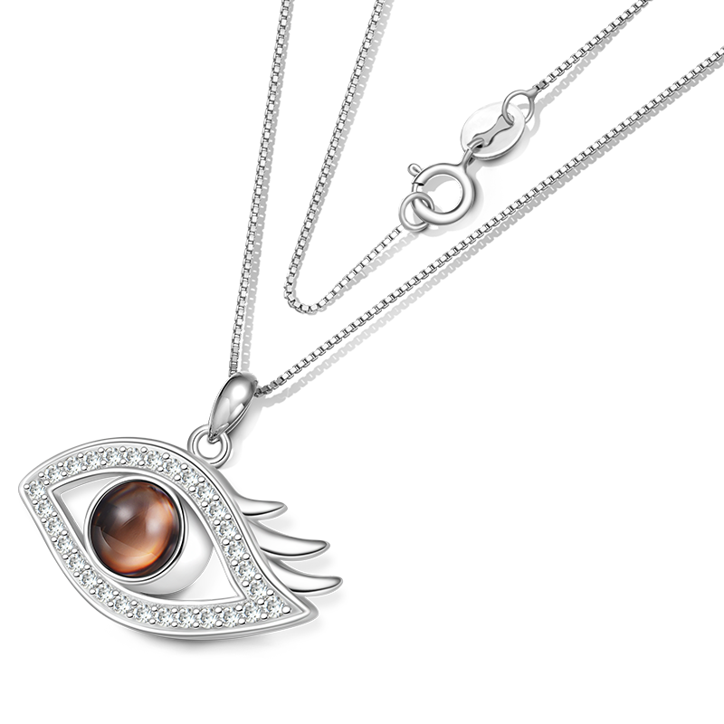 Gnoce Projection Devil's Eye Personalized Photo Necklace_4