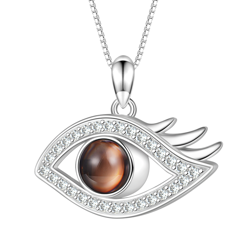 Gnoce Projection Devil's Eye Personalized Photo Necklace_2