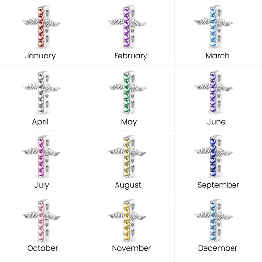 Gnoce Birthstone Cross Charm_7