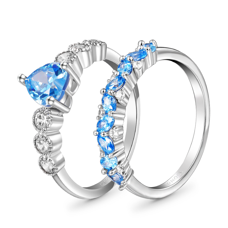 Gnoce Heart Cut Stackable Ring Set_2