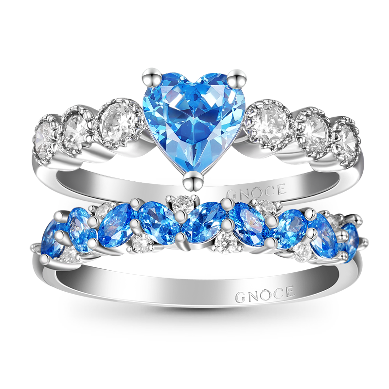 Gnoce Heart Cut Stackable Ring Set_1