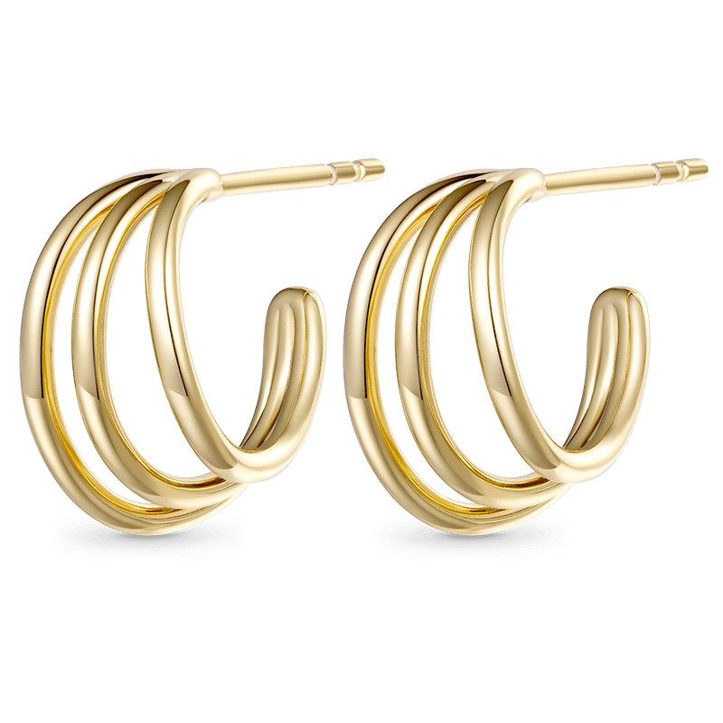 Gnoce Triple Echo Hoops Earrings_2