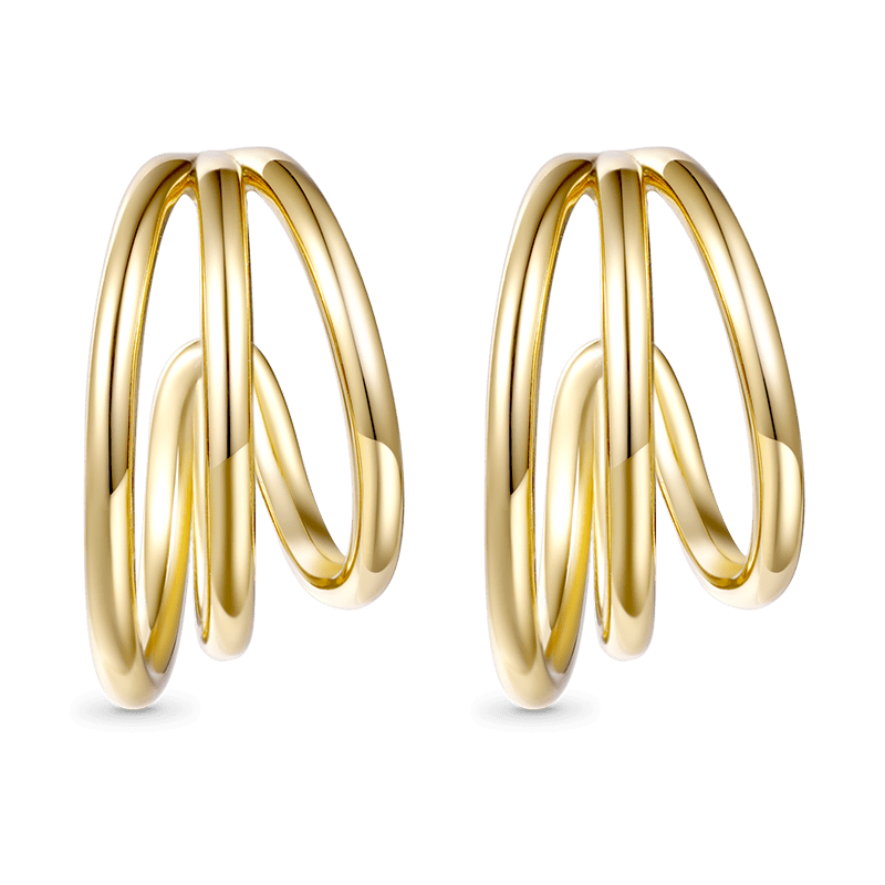 Gnoce Triple Echo Hoops Earrings_1