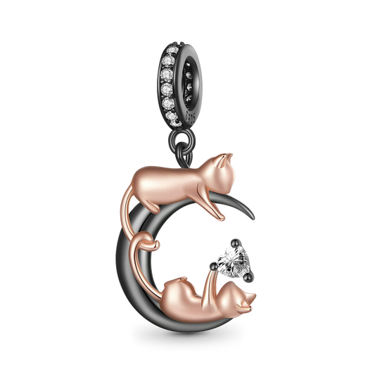 Gnoce Moon&Cats Pendant Dangle Charm_1