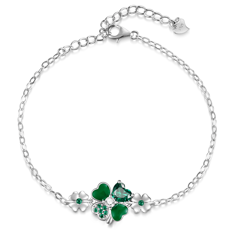 Gnoce Lucky Four Leaf Clover Bracelet_2