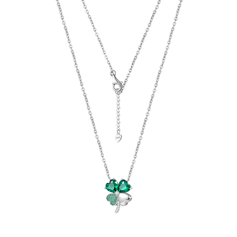 Gnoce Lucky Four Leaf Clover Necklace_2