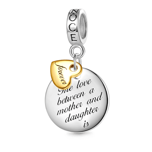 Gnoce Mother & Daughter Forever Love Pendant Dangle Charm_1