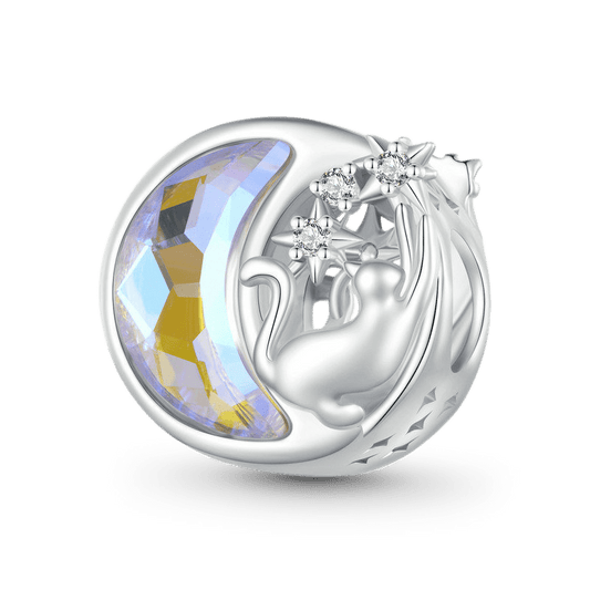 Gnoce Magic Moonstone Moon & Cat Charm_1