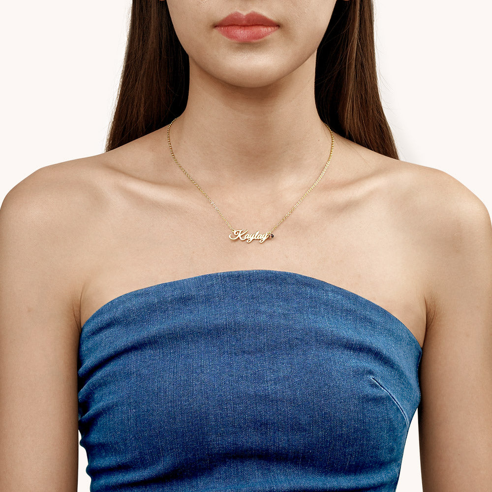 Gnoce Classic Projection Name Necklace_2