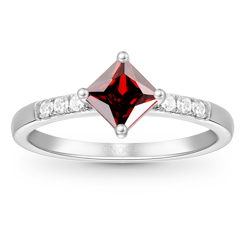Gnoce Square-Cut Birthstone Ring_2