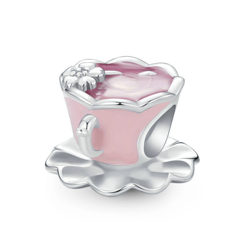 Gnoce Pink Flower Tea Cup Charm_1