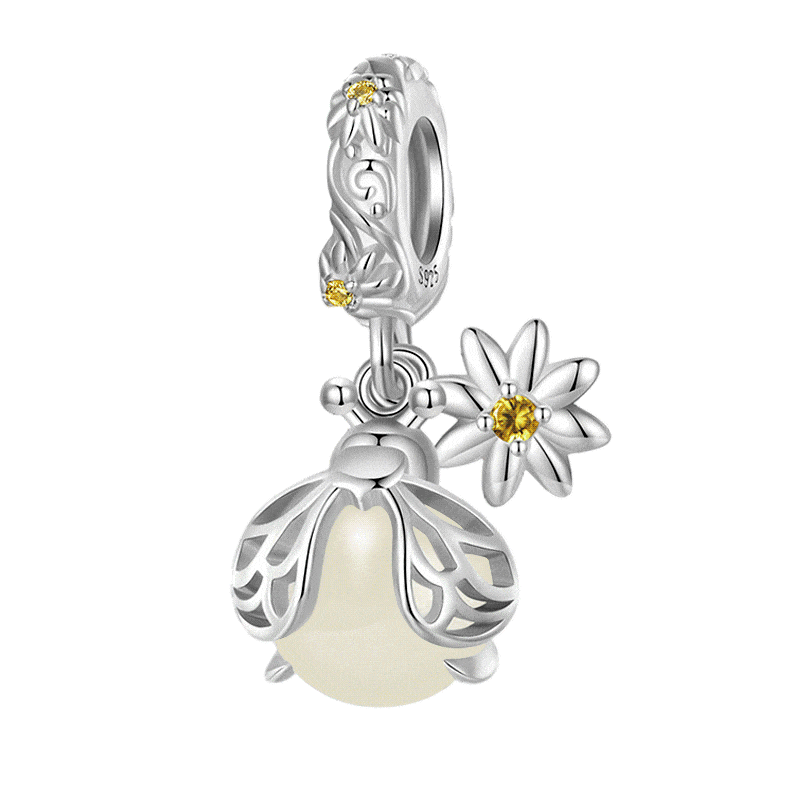 Gnoce Glow in the Dark Firefly Pendant Dangle Charm_1