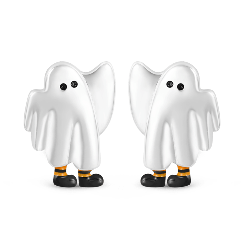 Gnoce Halloween Ghost Stud Earrings_1