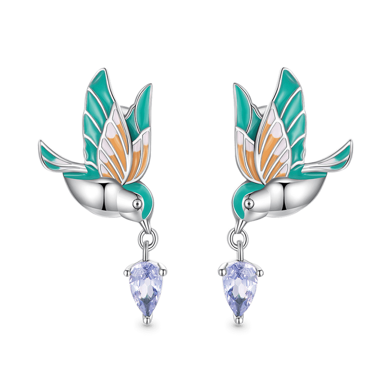 Gnoce Kingfisher Stud Earrings_1