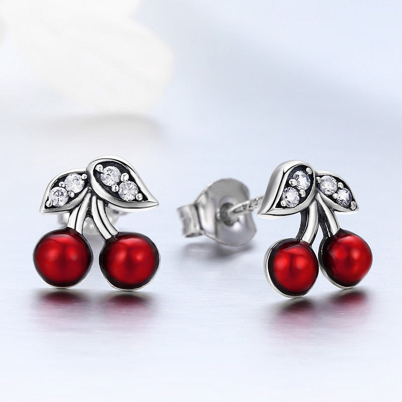 Gnoce Cherry Stud Earrings_2
