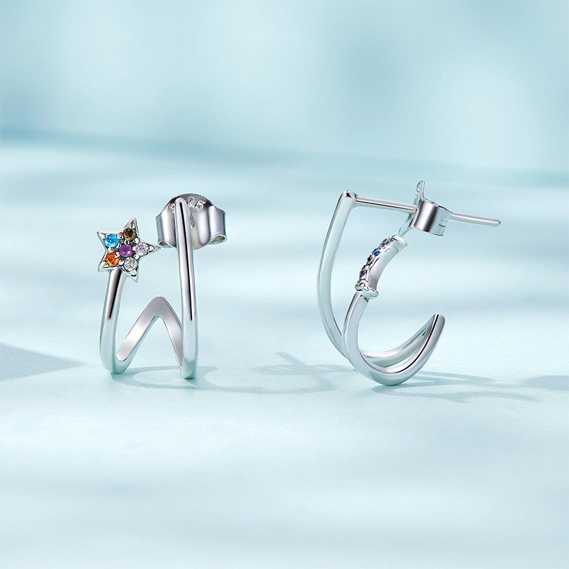 Gnoce Star and Moon Earrings_2