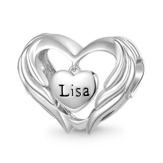 Gnoce Angel Wings Heart Engravable Charm_1