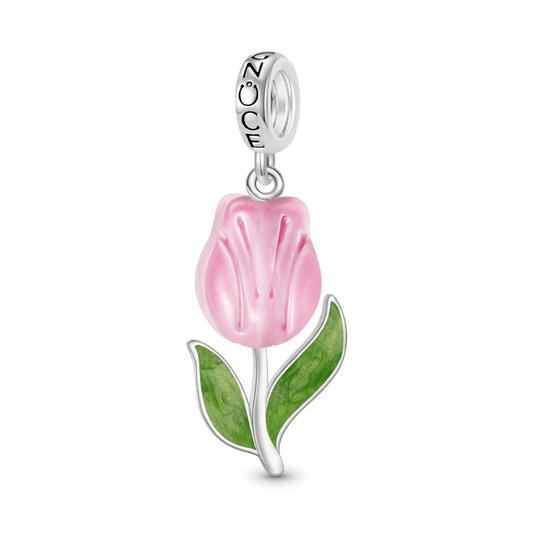 Gnoce Blooming Tulip Pendant Dangle Charm_1