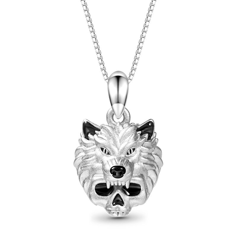 Gnoce Wolf Skull Necklace_1