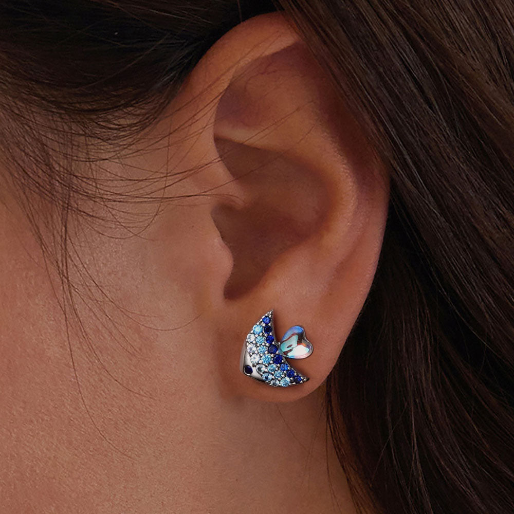 Gnoce Shinning Fish stud Earrings_5