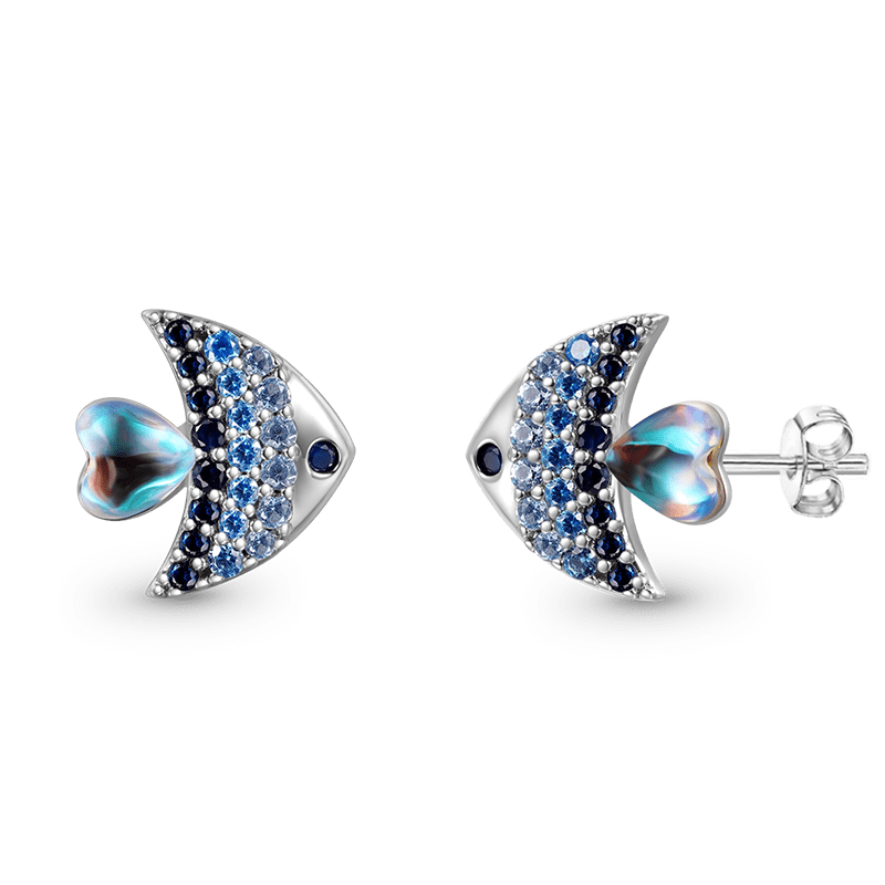 Gnoce Shinning Fish stud Earrings_2