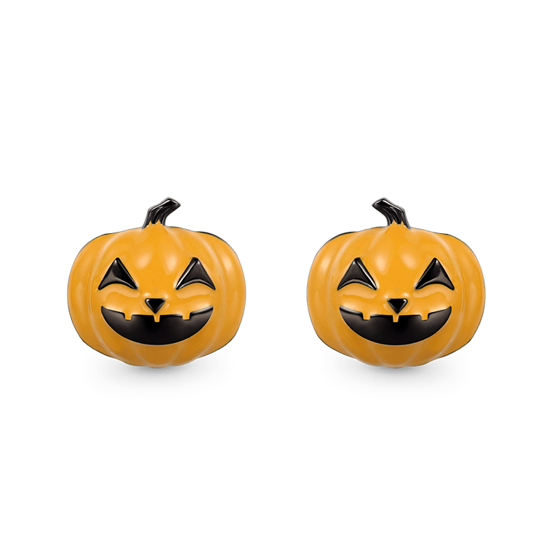 Gnoce Halloween Pumpkin Stud Earrings_1