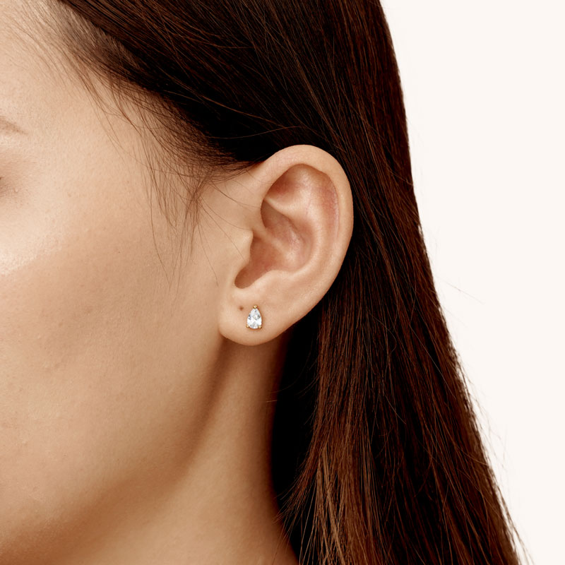 Gnoce Pear-shaped Stud Earrings_5