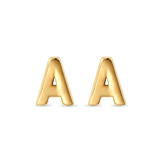 Gnoce Initial Letters Personalized Stud Earrings_1