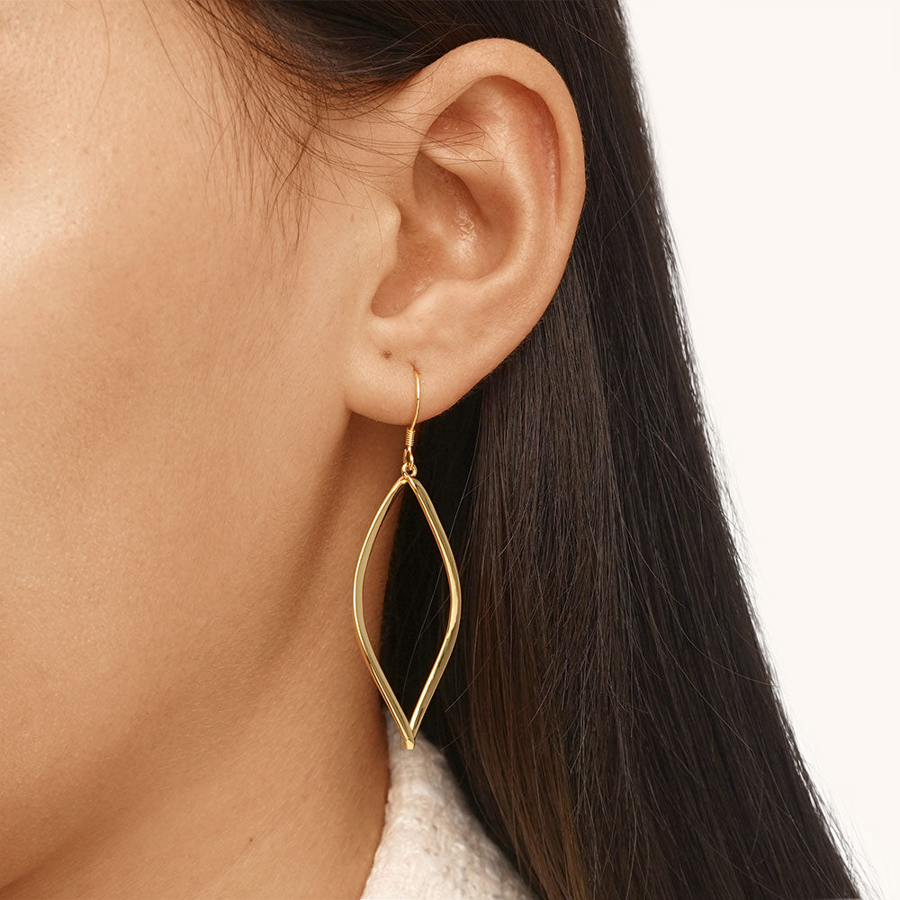 Gnoce Hollow Twisted Dangle Earrings_5