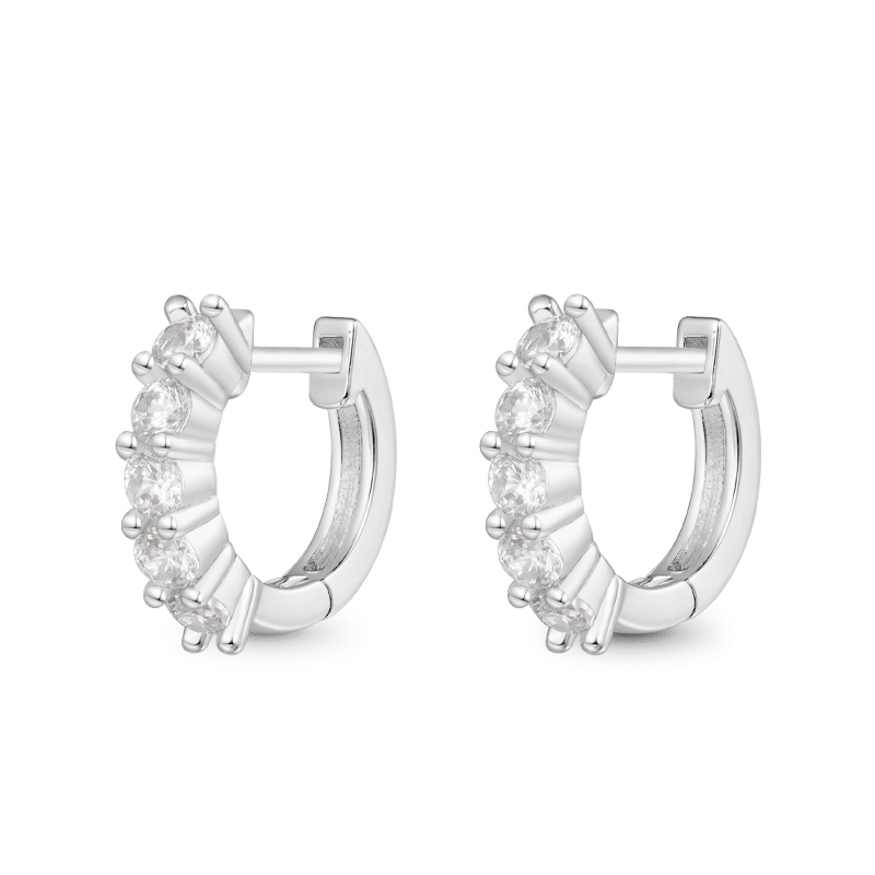 Gnoce Diamond Huggie Stud Earrings_1