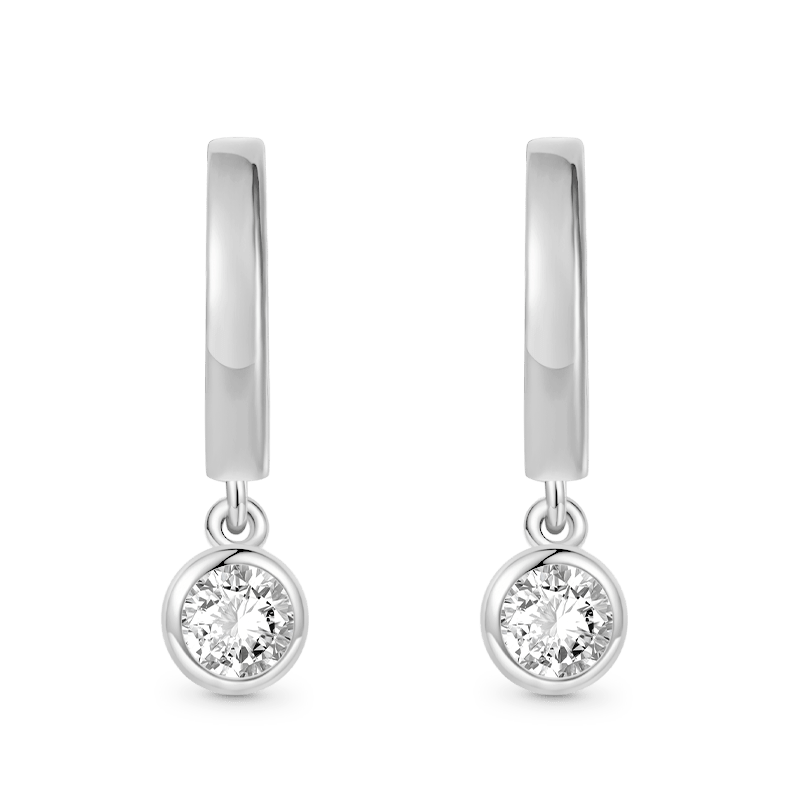 Gnoce Round Diamond Drop Earrings_3