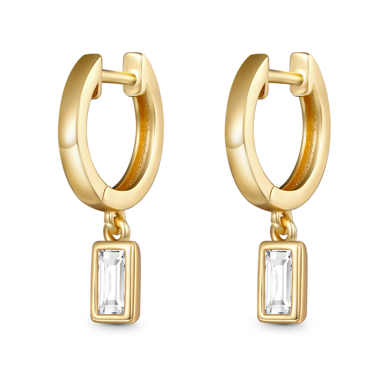 Gnoce Square CZ Drop Earrings_1