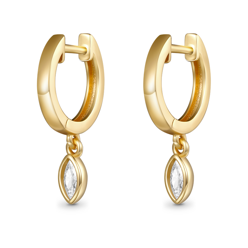 Gnoce Marquise Diamond Drop Earrings_1